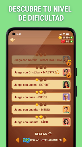 Captura de pantalla de Damas en línea