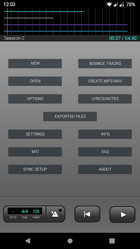 J4T Multitrack Recorder Screenshot