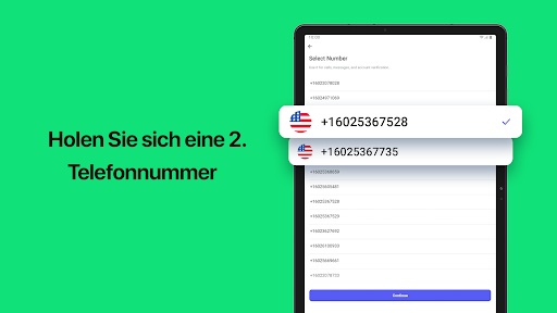 Zweite Telefonnummer - 2Number Screenshot