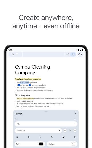 Google Docs Screenshot