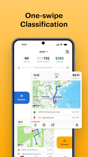 Captura de pantalla de Mileage Tracker & Log - MileIQ