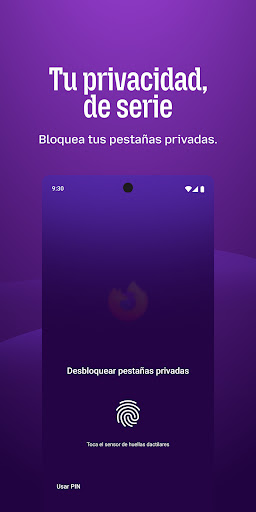 Captura de pantalla de Firefox: navegador privado