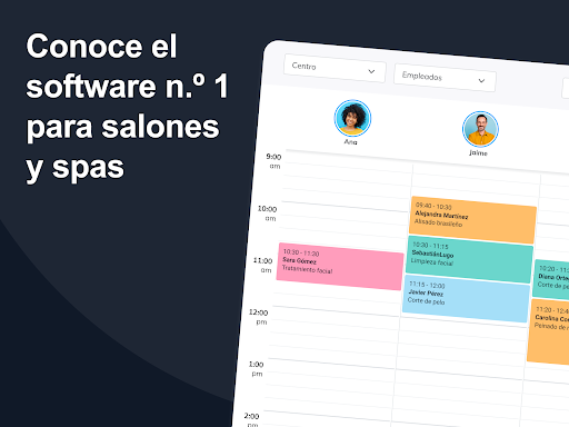 Captura de pantalla de Fresha para negocios