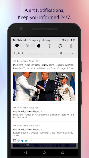 Captura de pantalla de OAN: Live Breaking News