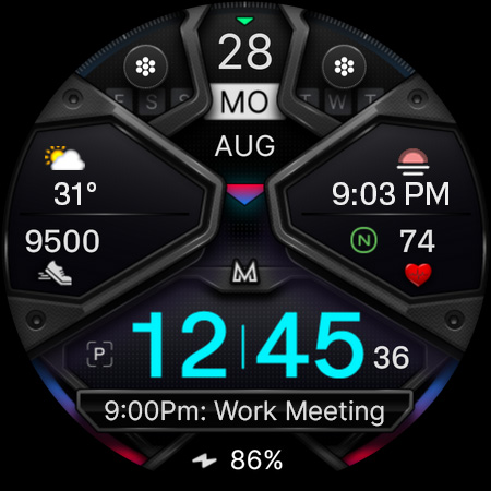 Captura de pantalla de MD326 3D Modern Watch Face