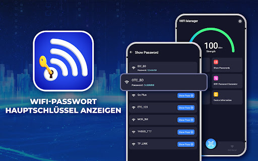 WLAN-Passwort-Anzeigeschlüssel Screenshot