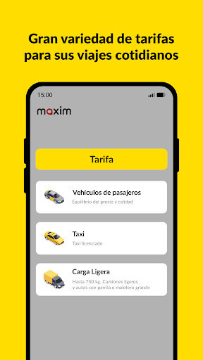 Captura de pantalla de maxim — viajes & envíos