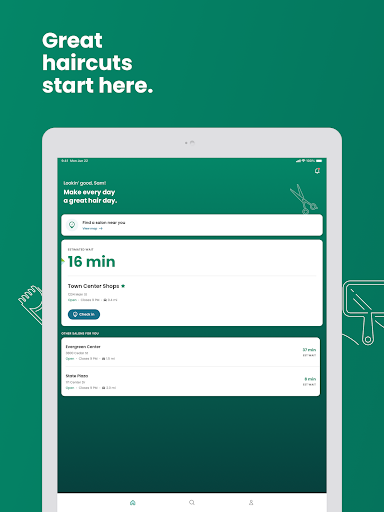Great Clips Online Check-in Screenshot