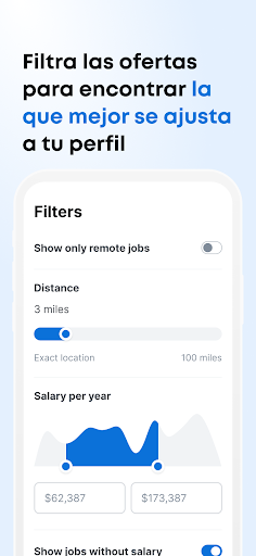Captura de pantalla de Jooble - Búsqueda de empleo