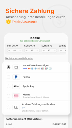 Alibaba.com - B2B-Marktplatz Screenshot