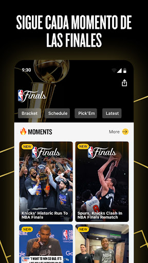 Captura de pantalla de NBA App: baloncesto en directo