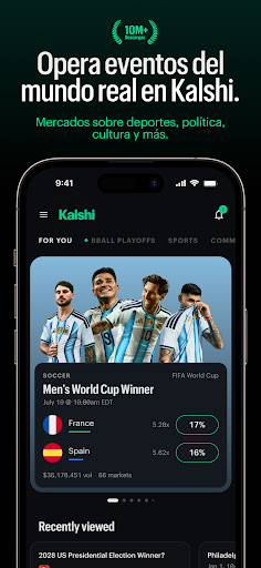 Captura de pantalla de Kalshi: Opera Deportes