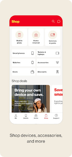 Captura de pantalla de My Verizon