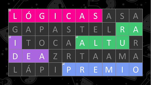 Captura de pantalla de Sopa de Letras: FillWords