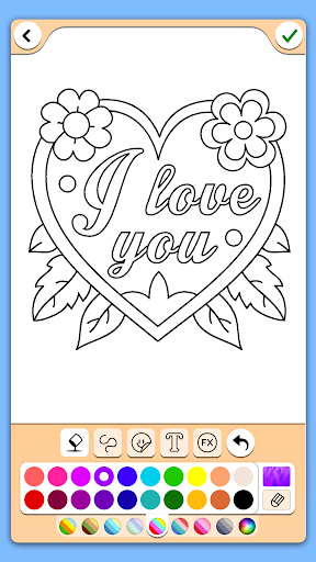 Captura de pantalla de Dia de san Valentin Colorante