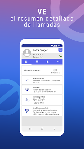 Captura de pantalla de Bloqueador de llamadas