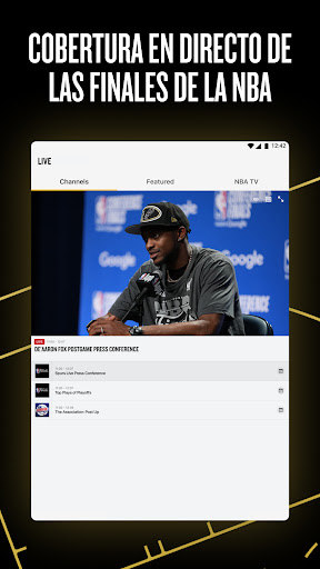 Captura de pantalla de NBA App: baloncesto en directo