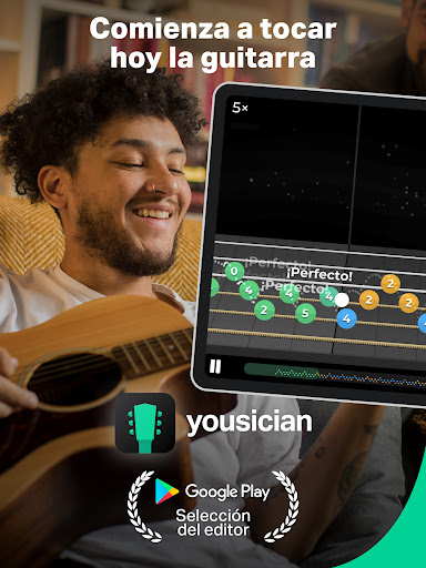 Captura de pantalla de Yousician: profesor de música