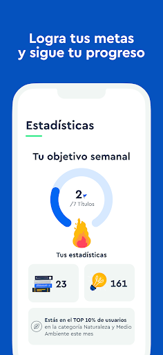 Captura de pantalla de Blinkist: Resúmenes de libros
