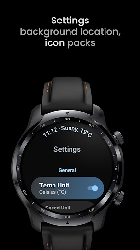 Captura de pantalla de Weather Complications: Wear OS