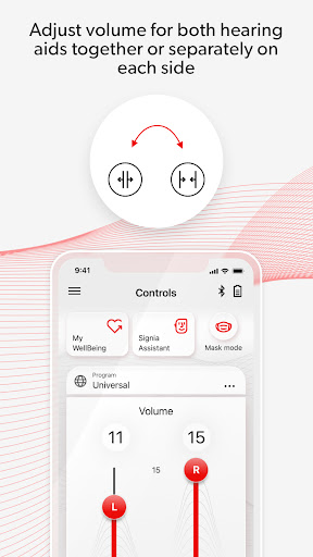 Captura de pantalla de Signia App