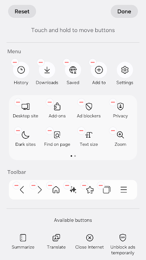 Samsung Internet Browser screenshot