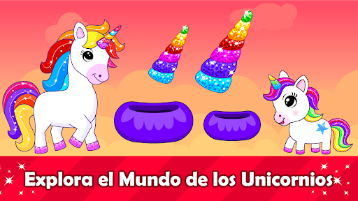 Captura de pantalla de Juegos unicornio de 2-4 años