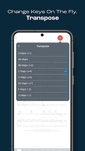 Captura de pantalla de Musicnotes Sheet Music Player