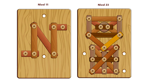 Captura de pantalla de Wood Nuts & Bolts Puzzle