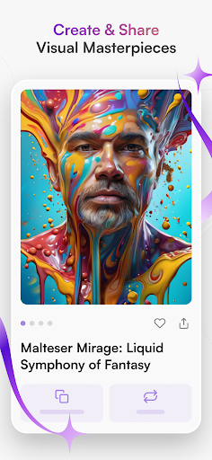 Captura de pantalla de starryai - AI Art Generator