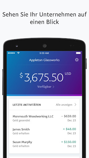 PayPal Business Screenshot