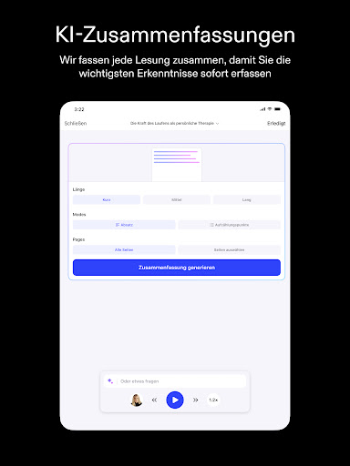 Speechify: KI-Vorlese-App Screenshot