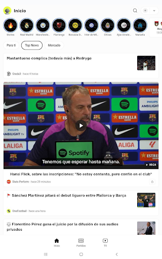 Captura de pantalla de OneFootball Resultados en vivo
