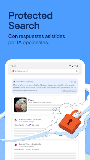 Captura de pantalla de DuckDuckGo & Duck.ai