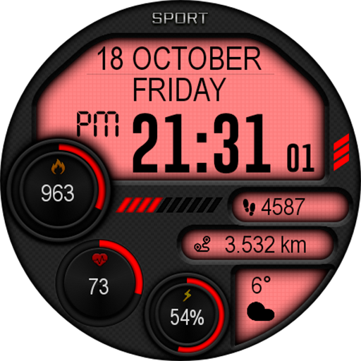 Captura de pantalla de Digital Iwasa Watch Face