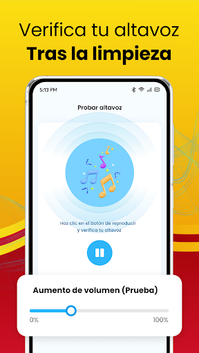 Captura de pantalla de Limpiador de Altavoz