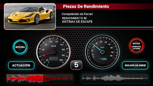 Captura de pantalla de Sonidos del motor del coche