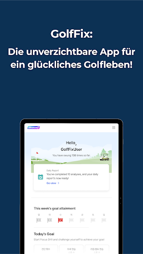 GolfFix KI Golf Coach, Analyse Screenshot