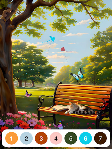 Malen mit Zahlen Färbung Spiel Screenshot