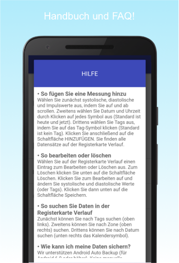 Blutdruck-Tagebuch Screenshot