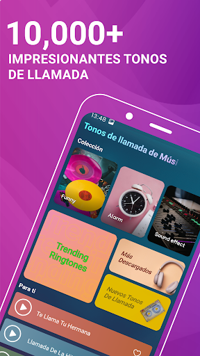 Captura de pantalla de Tonos de llamadas de música