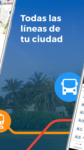 Captura de pantalla de Moovit: Horarios de bus y tren