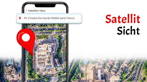GPS-Satelliten-Erdkarte Screenshot
