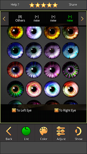Captura de pantalla de FoxEyes - Change Eye Color