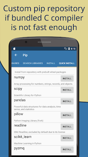 Captura de pantalla de Pydroid 3 - IDE for Python 3