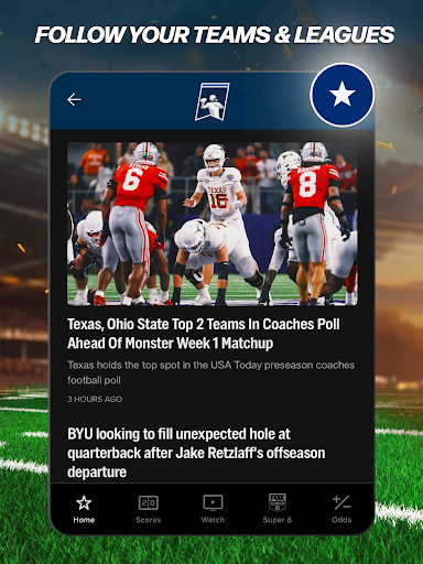 Captura de pantalla de FOX Sports: Watch Live Games