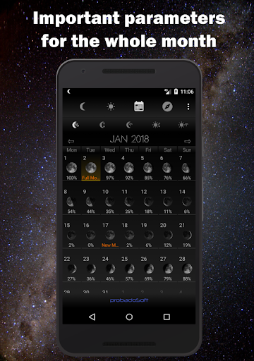 Captura de pantalla de Moon Phase Calendar