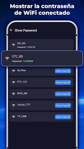 Captura de pantalla de Mostrar Contraseña Wifi