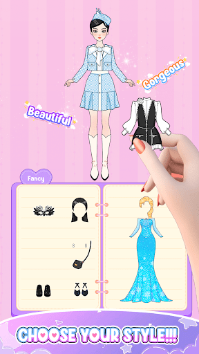 Captura de pantalla de Paper Doll Diary: Dress Up DIY
