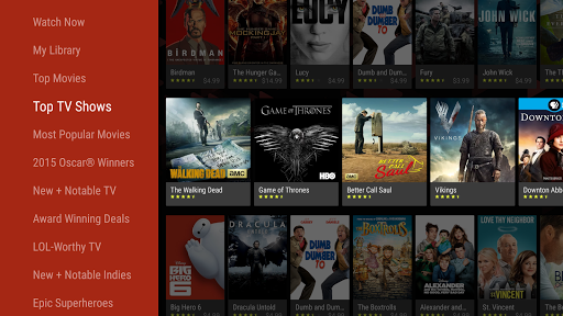 Captura de pantalla de Google TV